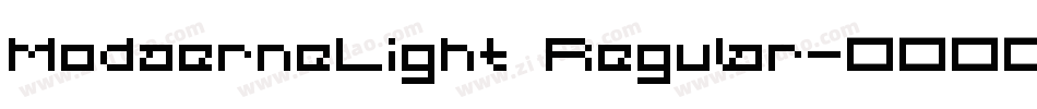 ModaerneLight Regular字体转换